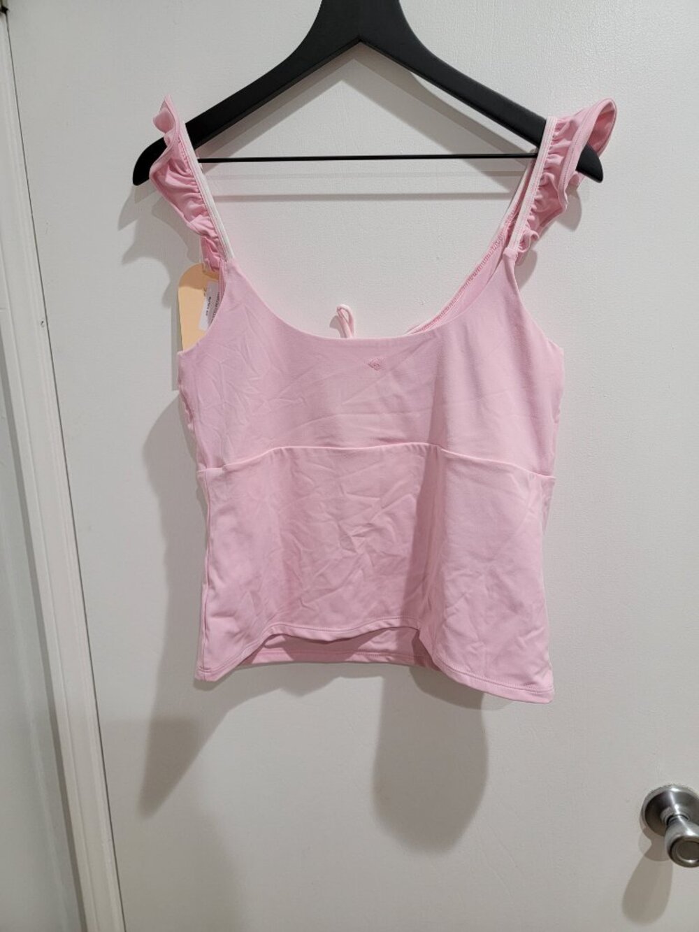 Blogilates Ruffle lace up tank - Picture 2 of 4